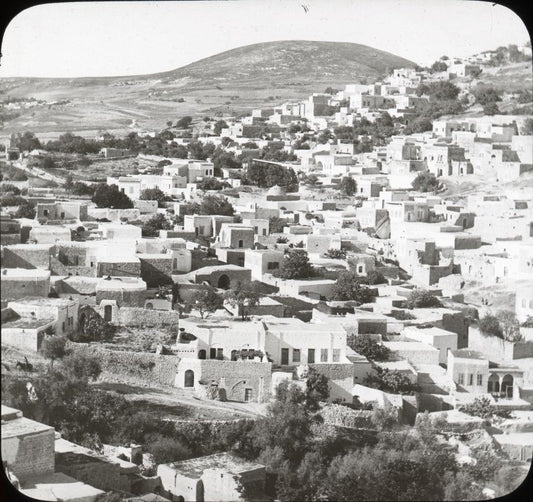 Safad (Tzfat) perched on its hilltop in upper Galilee, historical Palestine