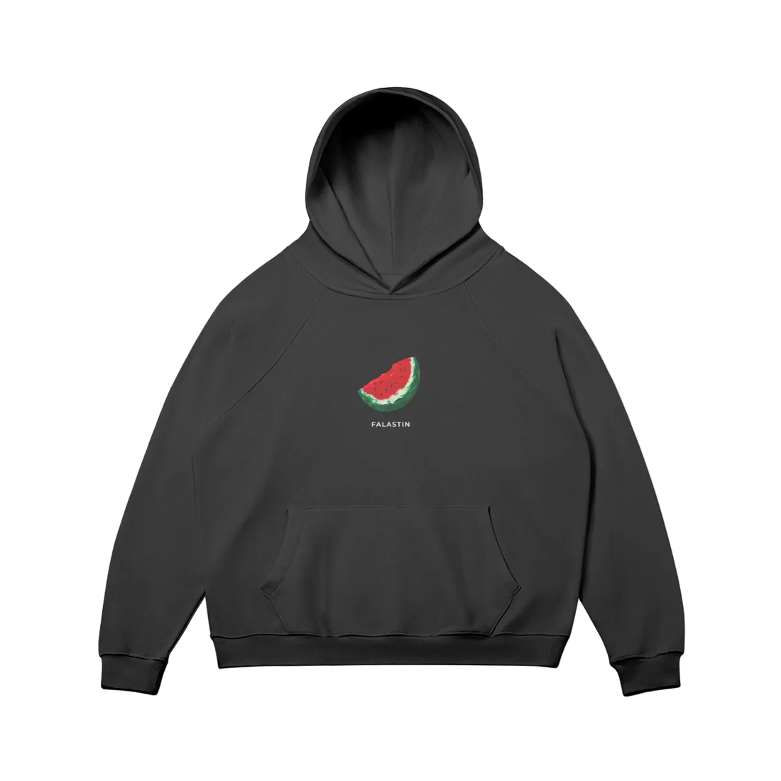 Palestine apparel featuring the watermelon symbol, part of the FALASTIN Palestinian Hoodies collection