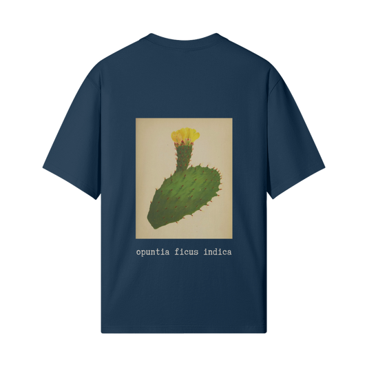 Cactus Flower T-Shirt in Blue