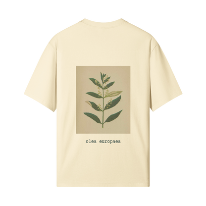 Olive Flower T-Shirt in Beige