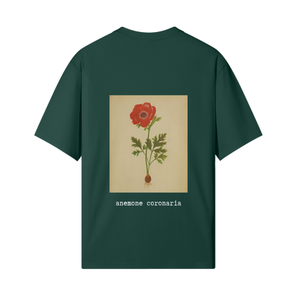 Poppy Flower T-Shirt in Green